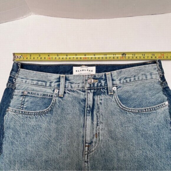 SLVRLAKE BNWOT Re-Worked Mini Skirt - Great Divide Sz 26 - Picture 6 of 14